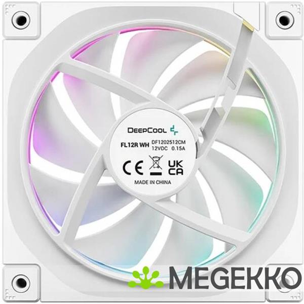 Grote foto deepcool fl12r computer behuizing ventilator 12 cm wit 1 stuk s computers en software overige computers en software