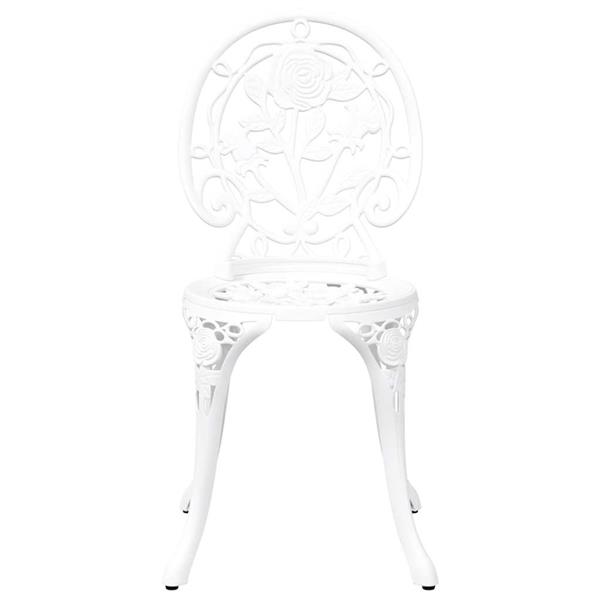 Grote foto vidaxl tuin bistro set 3 pcs wit aluminium tuin en terras tuinmeubelen