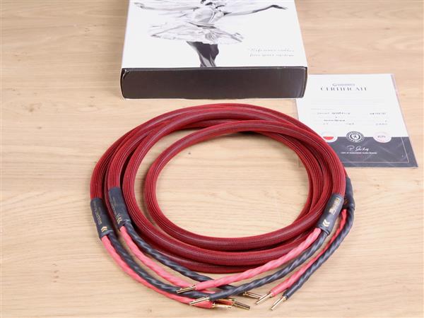 Grote foto audiomica laboratory red reference dolomit audio speaker cables 2 5 metre audio tv en foto onderdelen en accessoires