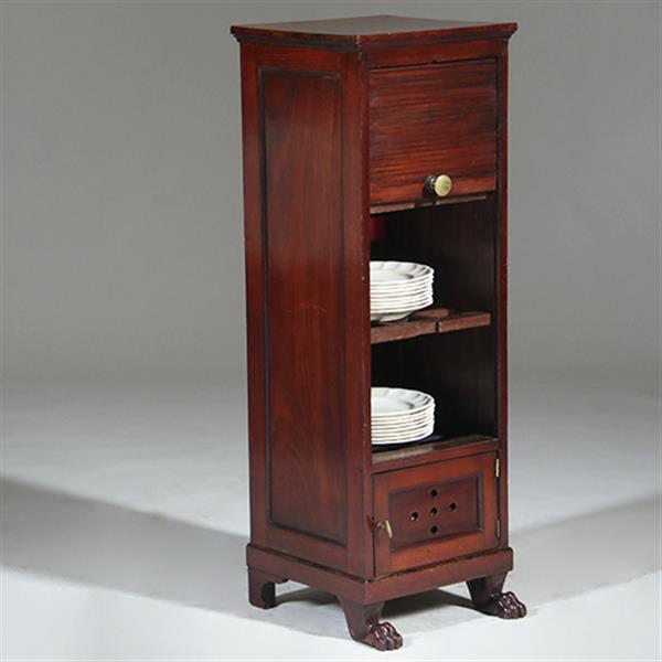 Grote foto unieke empire bordenwarmer in mahonie n in authentieke staat ca 1810 no.780151 antiek en kunst stoelen en banken