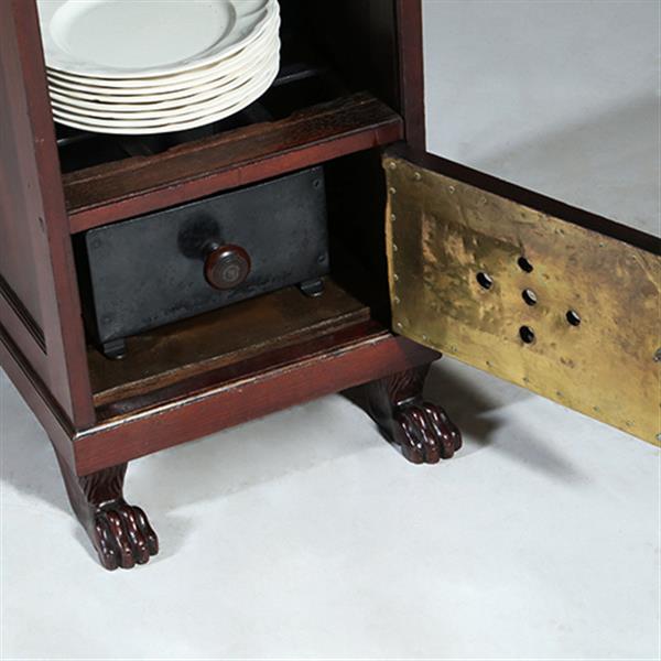 Grote foto unieke empire bordenwarmer in mahonie n in authentieke staat ca 1810 no.780151 antiek en kunst stoelen en banken