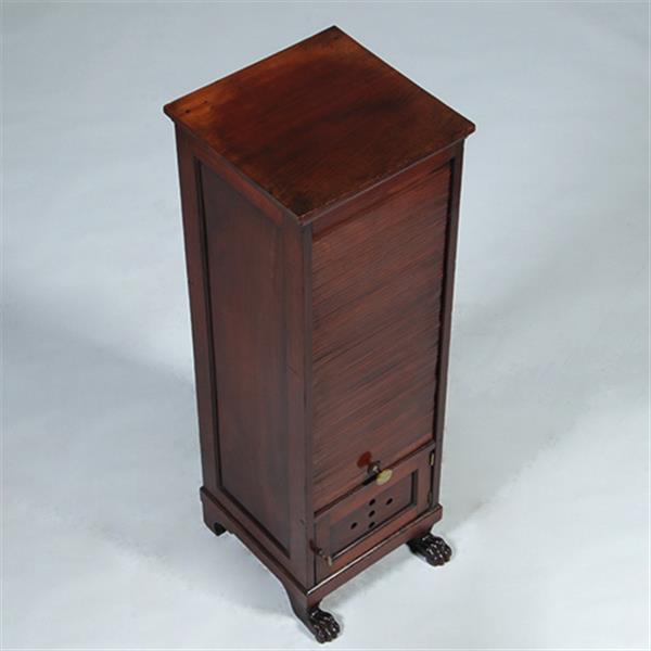 Grote foto unieke empire bordenwarmer in mahonie n in authentieke staat ca 1810 no.780151 antiek en kunst stoelen en banken