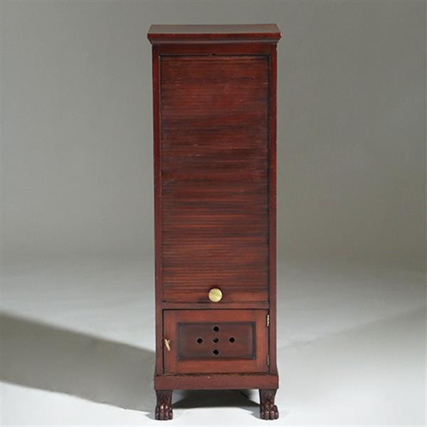 Grote foto unieke empire bordenwarmer in mahonie n in authentieke staat ca 1810 no.780151 antiek en kunst stoelen en banken