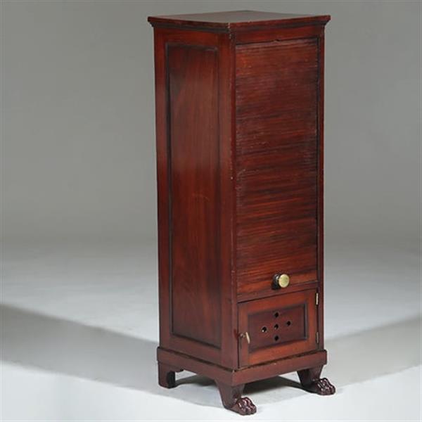 Grote foto unieke empire bordenwarmer in mahonie n in authentieke staat ca 1810 no.780151 antiek en kunst stoelen en banken