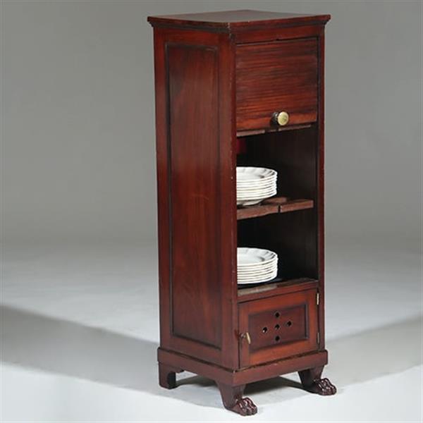 Grote foto unieke empire bordenwarmer in mahonie n in authentieke staat ca 1810 no.780151 antiek en kunst stoelen en banken