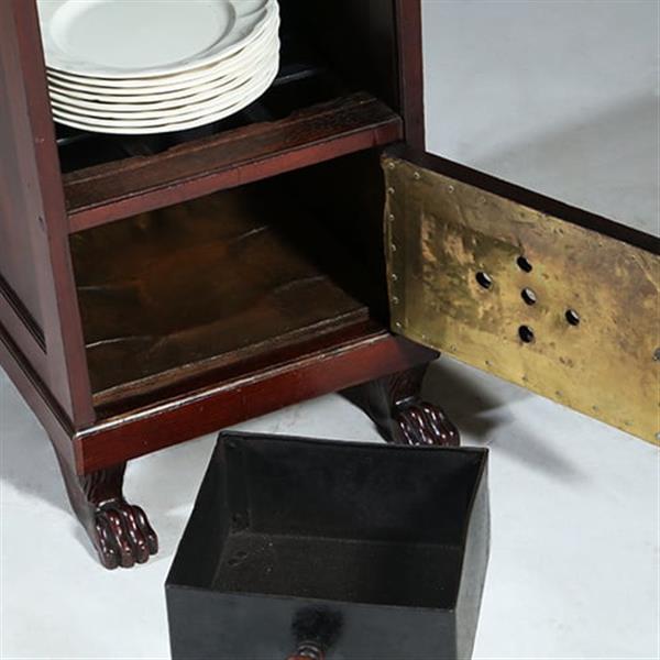 Grote foto unieke empire bordenwarmer in mahonie n in authentieke staat ca 1810 no.780151 antiek en kunst stoelen en banken