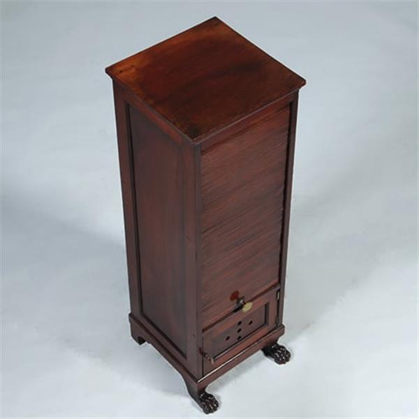 Grote foto unieke empire bordenwarmer in mahonie n in authentieke staat ca 1810 no.780151 antiek en kunst stoelen en banken