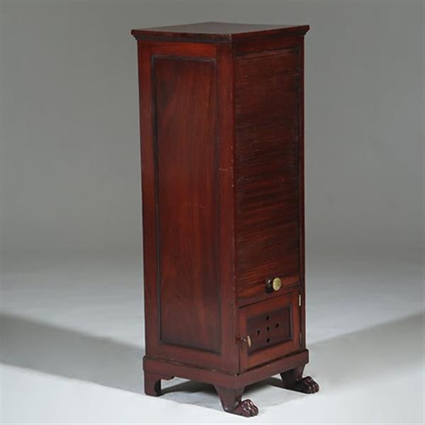 Grote foto unieke empire bordenwarmer in mahonie n in authentieke staat ca 1810 no.780151 antiek en kunst stoelen en banken