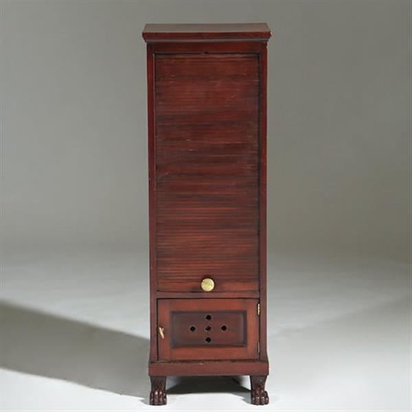 Grote foto unieke empire bordenwarmer in mahonie n in authentieke staat ca 1810 no.780151 antiek en kunst stoelen en banken