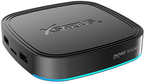 Grote foto xsarius avant 4 ultra black 4k ott android 14 media streamer telecommunicatie zenders en ontvangers