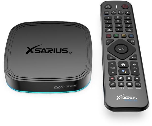 Grote foto xsarius avant 4 ultra black 4k ott android 14 media streamer telecommunicatie zenders en ontvangers