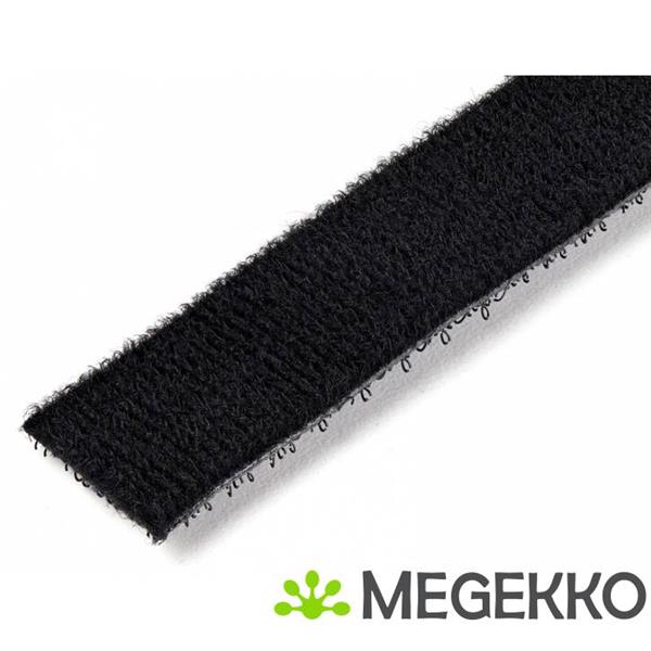 Grote foto startech.com klittenband kabelbinder 7 5 m rol zwart kabelbinder computers en software overige computers en software