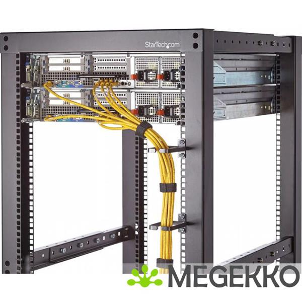 Grote foto startech.com klittenband kabelbinder 7 5 m rol zwart kabelbinder computers en software overige computers en software