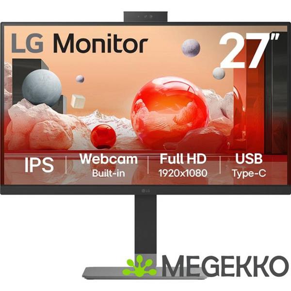 Grote foto lg 27ba850 b.aeu 27 full hd ips webcam monitor computers en software overige computers en software