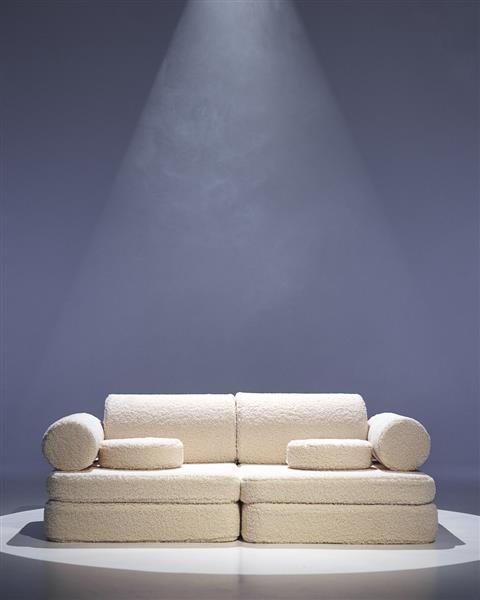 Grote foto wigiwama settee cream white cream white kinderen en baby complete kinderkamers