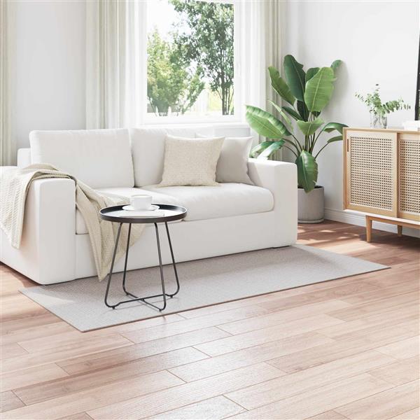 Grote foto vidaxl vloerkleden huarte cr me en grijs 150 x 80 cm polyester huis en inrichting vloerbedekking en kleden