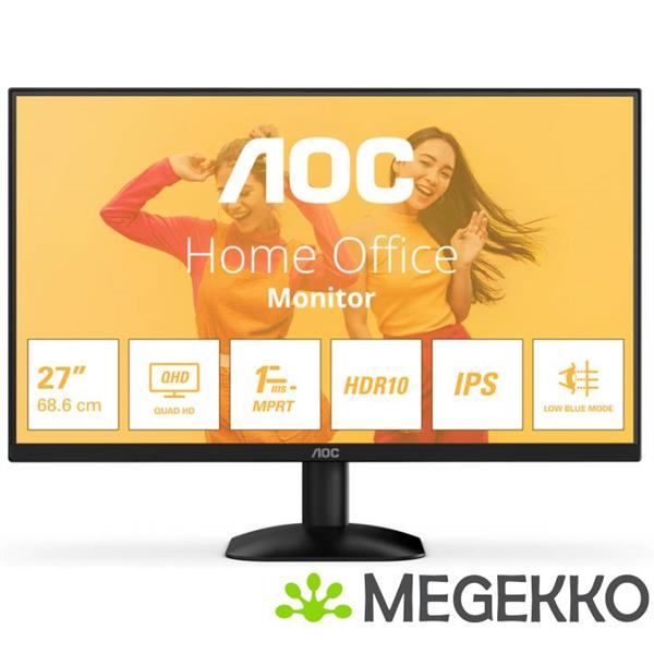 Grote foto aoc q27b35e 27 quad hd 75hz ips monitor computers en software overige computers en software