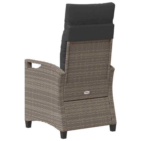 Grote foto vidaxl tuinstoel 2 pcs grijs en donkergrijs 56 x 60 x 112 cm tuin en terras tuinmeubelen