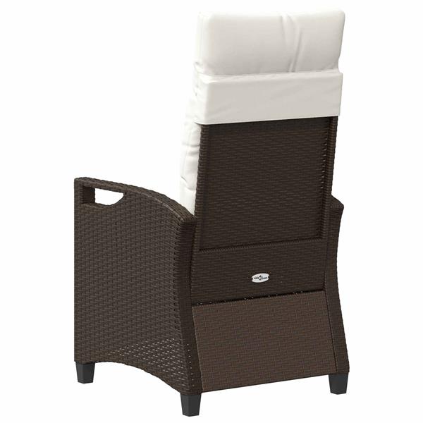 Grote foto vidaxl tuinstoel 2 pcs bruin en cr me 56 x 60 x 112 cm tuin en terras tuinmeubelen