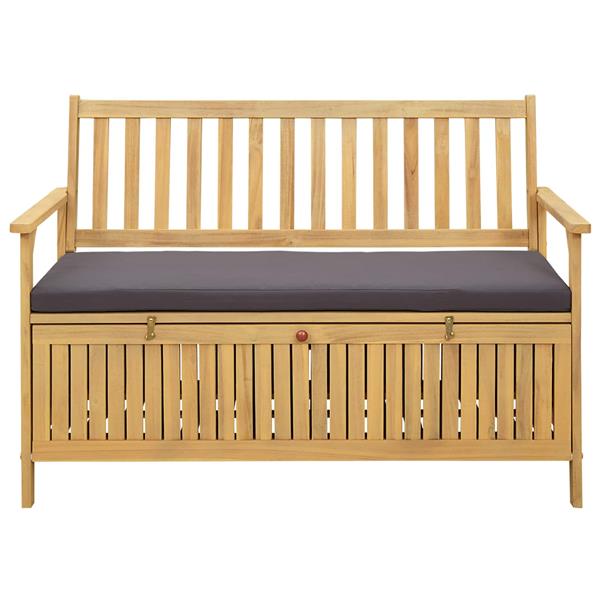 Grote foto vidaxl opslagbank met kussen met opslag met de deur tuin en terras tuinmeubelen