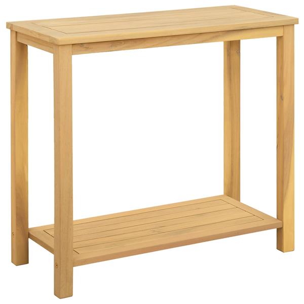 Grote foto vidaxl tuin console tafel met opslag licht acacia 80 x 35 x 75 cm tuin en terras tuinmeubelen