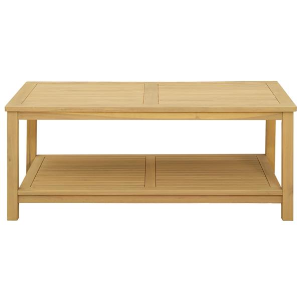 Grote foto vidaxl bijzettafel olie naturel 110 x 55 x 45 cm massief acaciahout huis en inrichting eettafels