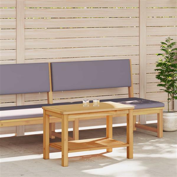 Grote foto vidaxl bijzettafel olie naturel 70 x 40 x 45 cm massief acaciahout huis en inrichting eettafels