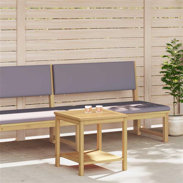 Grote foto vidaxl bijzettafel olie naturel 45 x 45 x 45 cm massief acaciahout huis en inrichting eettafels