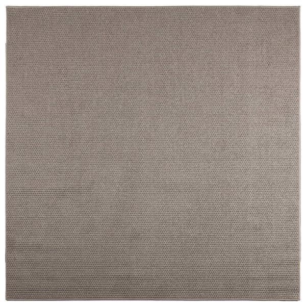 Grote foto vidaxl vloerkleden vierkant lugo taupe 200 x 200 cm polyester huis en inrichting vloerbedekking en kleden