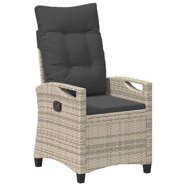 Grote foto vidaxl recliner tuinstoelen 56 x 60 x 112 cm staal tuin en terras tuinmeubelen