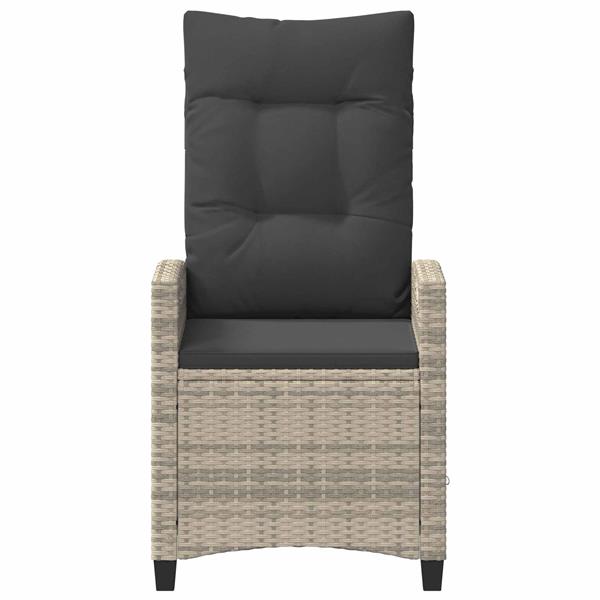 Grote foto vidaxl recliner tuinstoelen 56 x 60 x 112 cm staal tuin en terras tuinmeubelen