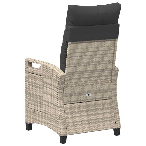 Grote foto vidaxl recliner tuinstoelen 56 x 60 x 112 cm staal tuin en terras tuinmeubelen