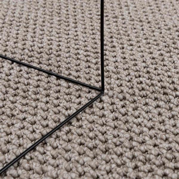 Grote foto vidaxl vloerkleden rechthoekig lugo taupe 230 x 160 cm polyester huis en inrichting vloerbedekking en kleden