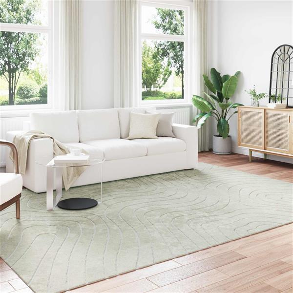 Grote foto vidaxl vloerkleden rechthoekig palmeras groen 280 x 200 cm polyester huis en inrichting vloerbedekking en kleden