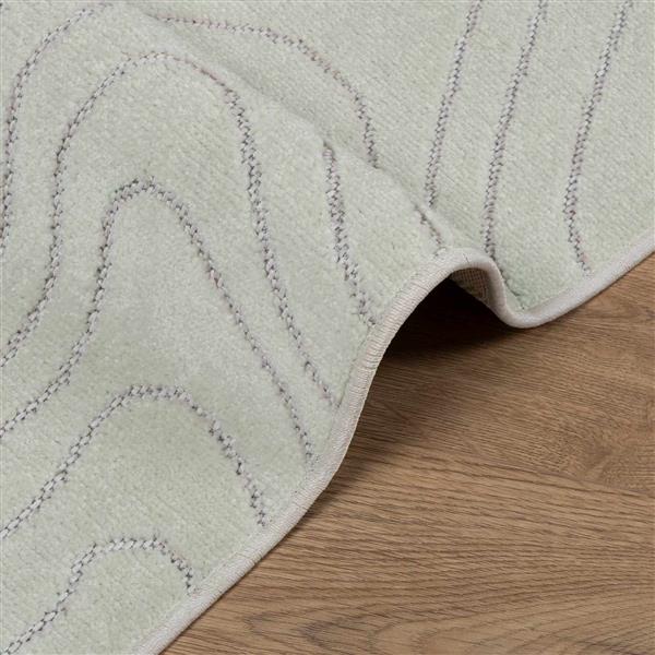 Grote foto vidaxl vloerkleden rechthoekig huarte groen 170 x 120 cm polyester huis en inrichting vloerbedekking en kleden