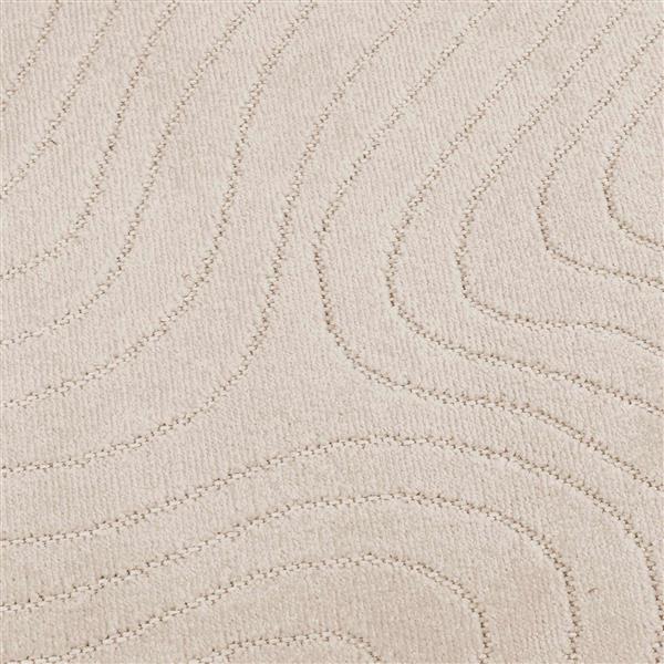 Grote foto vidaxl vloerkleden vierkant palmeras beige 240 x 240 cm polyester huis en inrichting vloerbedekking en kleden