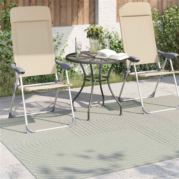 Grote foto vidaxl vloerkleden rechthoekig palmeras groen 200 x 140 cm polyester huis en inrichting vloerbedekking en kleden