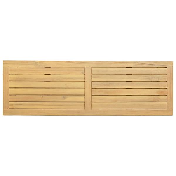 Grote foto vidaxl tuin console tafel met opslag licht acacia 110 x 35 x 75 cm tuin en terras tuinmeubelen