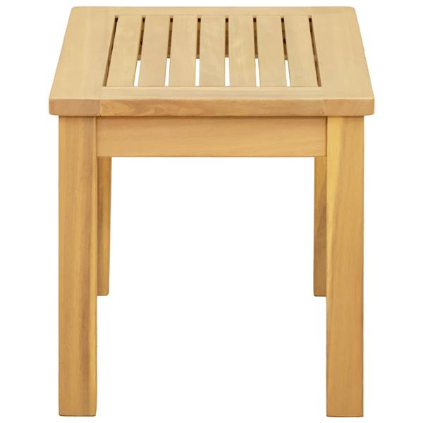 Grote foto vidaxl salontafel licht acacia 50 x 35 x 36 cm massief acaciahout tuin en terras tuinmeubelen