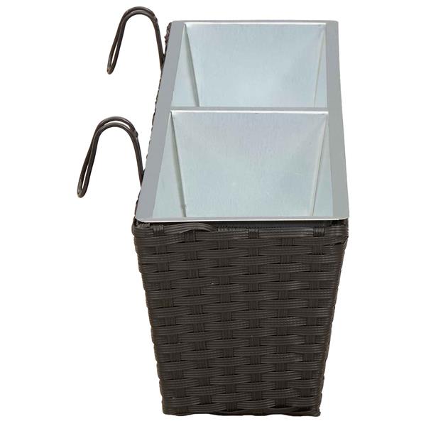 Grote foto vidaxl reling metaal tuin en terras overige tuin en terras