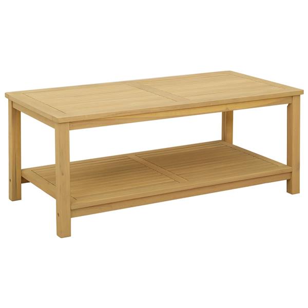 Grote foto vidaxl bijzettafel olie naturel 110 x 55 x 45 cm massief acaciahout huis en inrichting eettafels