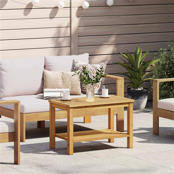 Grote foto vidaxl bijzettafel olie naturel 70 x 40 x 45 cm massief acaciahout huis en inrichting eettafels