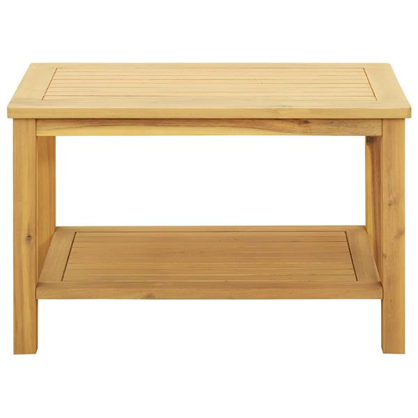 Grote foto vidaxl bijzettafel olie naturel 70 x 40 x 45 cm massief acaciahout huis en inrichting eettafels