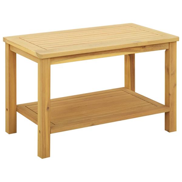 Grote foto vidaxl bijzettafel olie naturel 70 x 40 x 45 cm massief acaciahout huis en inrichting eettafels