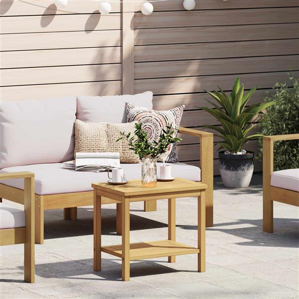 Grote foto vidaxl bijzettafel olie naturel 50 x 35 x 45 cm massief acaciahout huis en inrichting eettafels