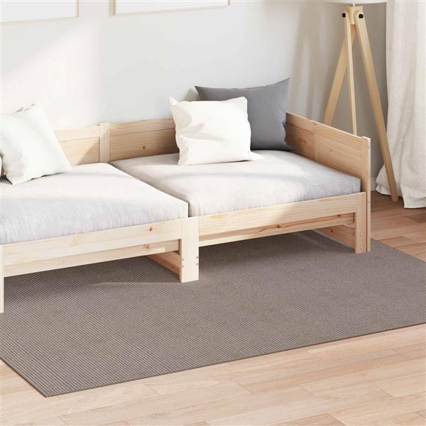 Grote foto vidaxl vloerkleden rechthoekig lugo taupe 230 x 160 cm polyester huis en inrichting vloerbedekking en kleden