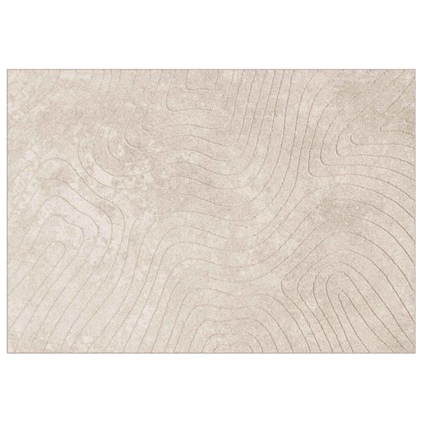 Grote foto vidaxl vloerkleden rechthoekig palmeras beige 230 x 160 cm polyester huis en inrichting vloerbedekking en kleden