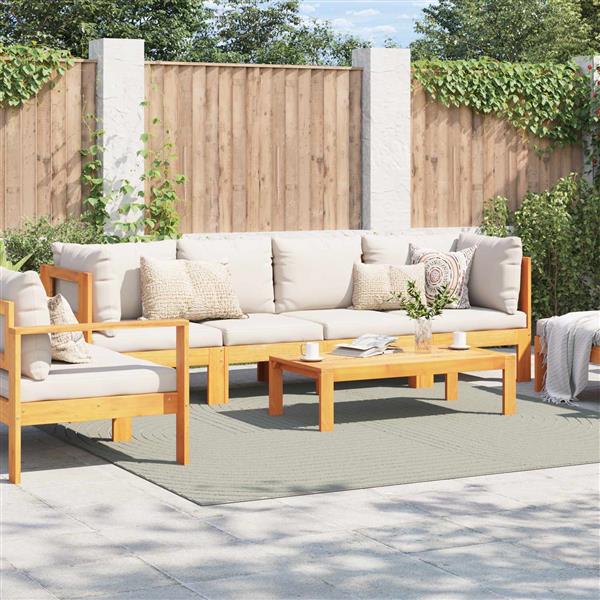 Grote foto vidaxl vloerkleden vierkant huarte groen 240 x 240 cm polyester huis en inrichting vloerbedekking en kleden