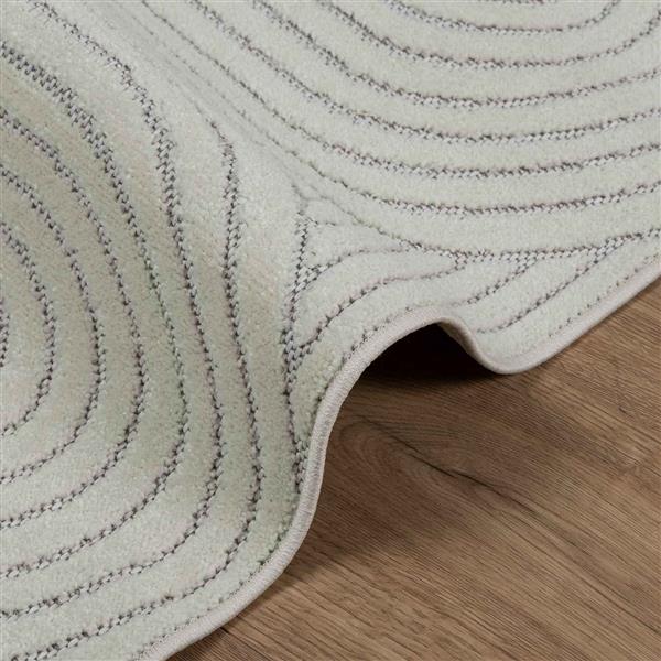 Grote foto vidaxl vloerkleden vierkant huarte groen 240 x 240 cm polyester huis en inrichting vloerbedekking en kleden