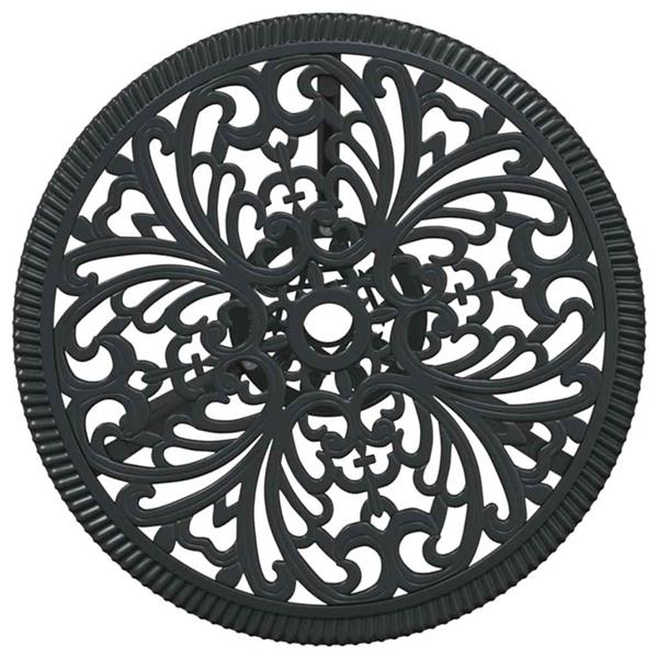 Grote foto vidaxl tuin bistro set 3 pcs zwart aluminium tuin en terras tuinmeubelen